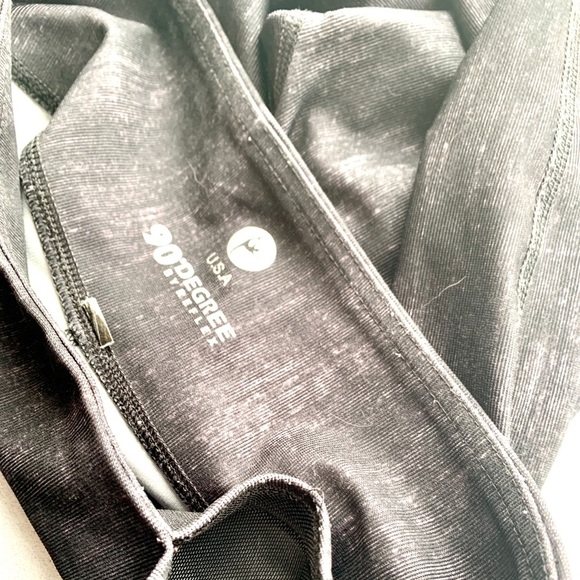 90 Degree by Reflex Charcoal Wash Leggings - Picture 3 of 7